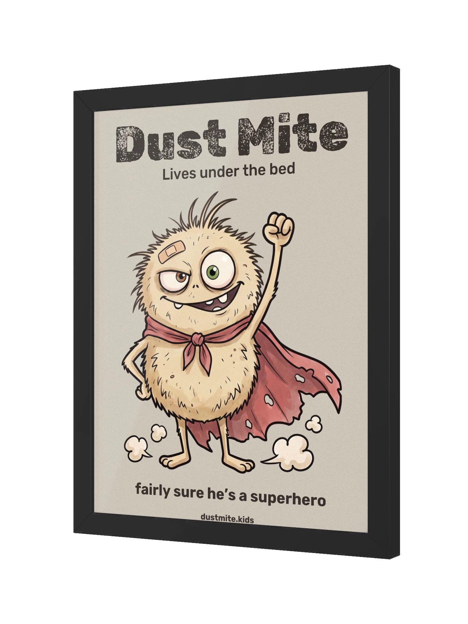 Dust Mite Superhero Framed Poster product image (16)
