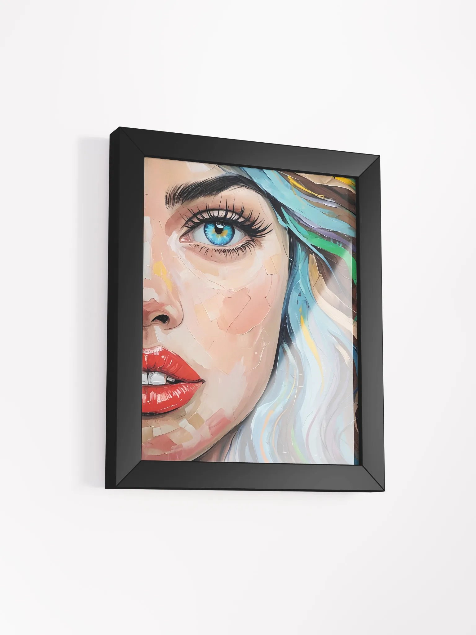 Vivid Eye and Colorful Hair Framed Poster product image (3)