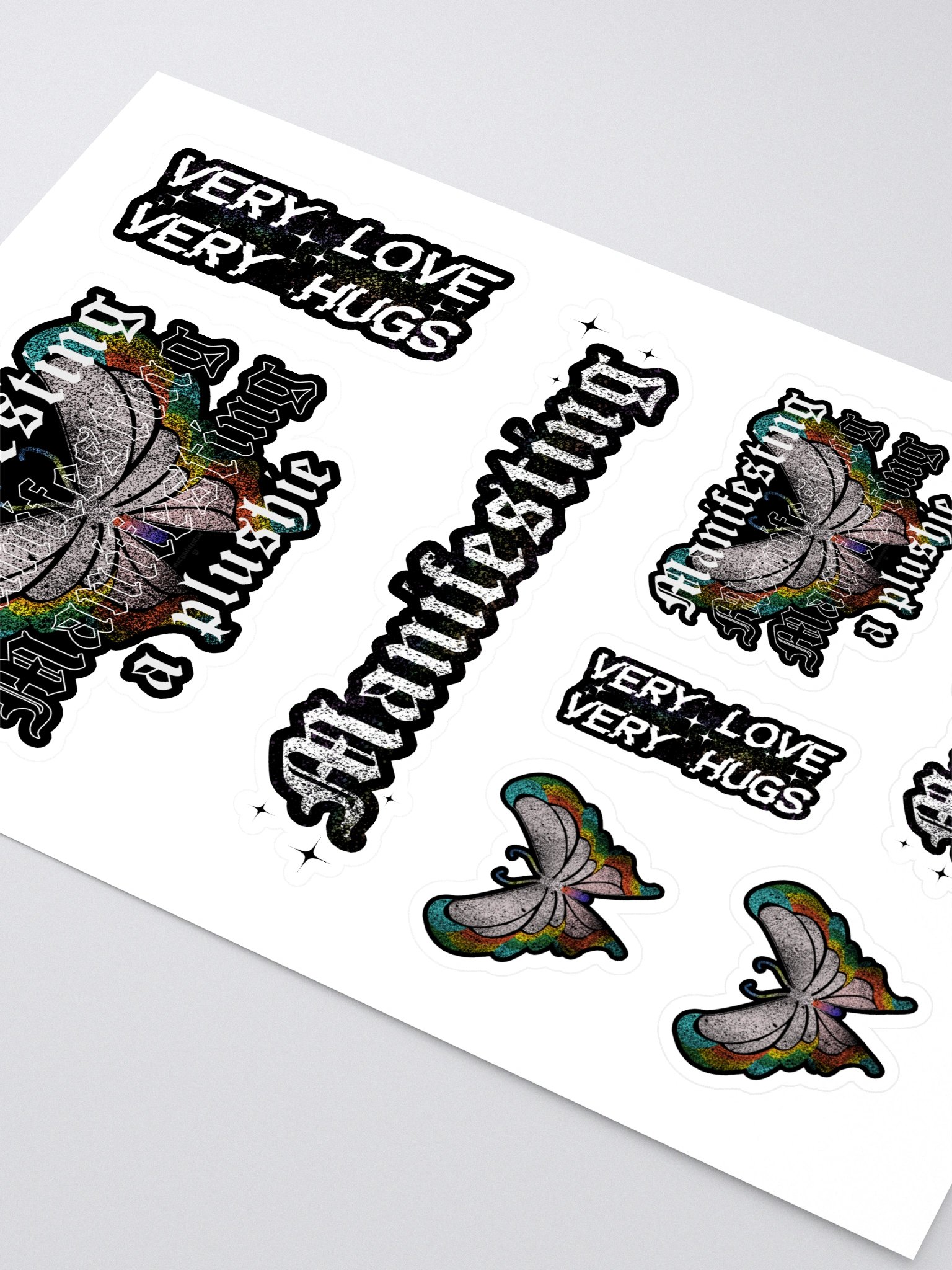 Manifesting a Plushie Sticker Set - Grunge Butterfly Edition product image (2)