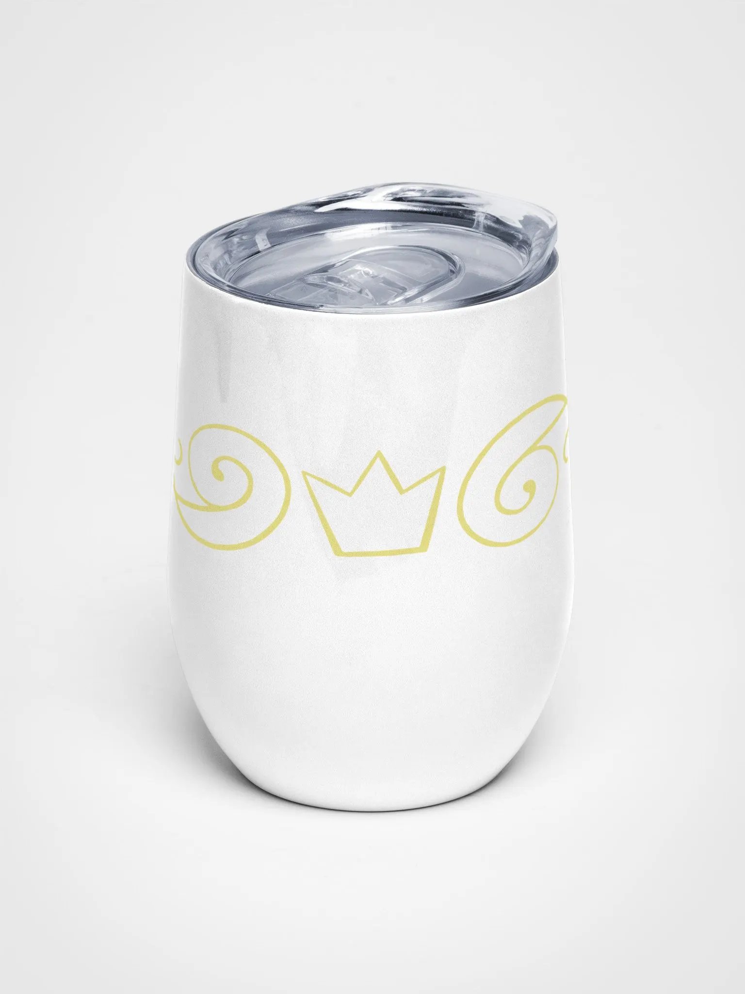 White-Gold Ornate Steel Cup product image (1)