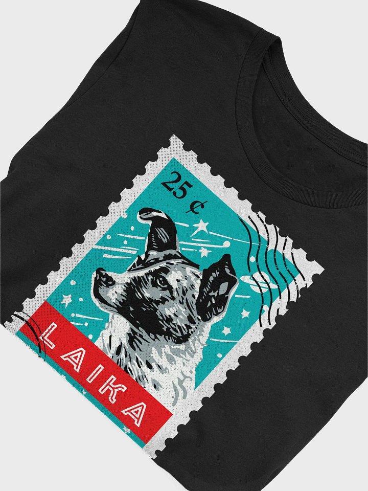Laika, First space dog, Soviet vintage space — Unisex t-shirt, space t-shirt product image (2)