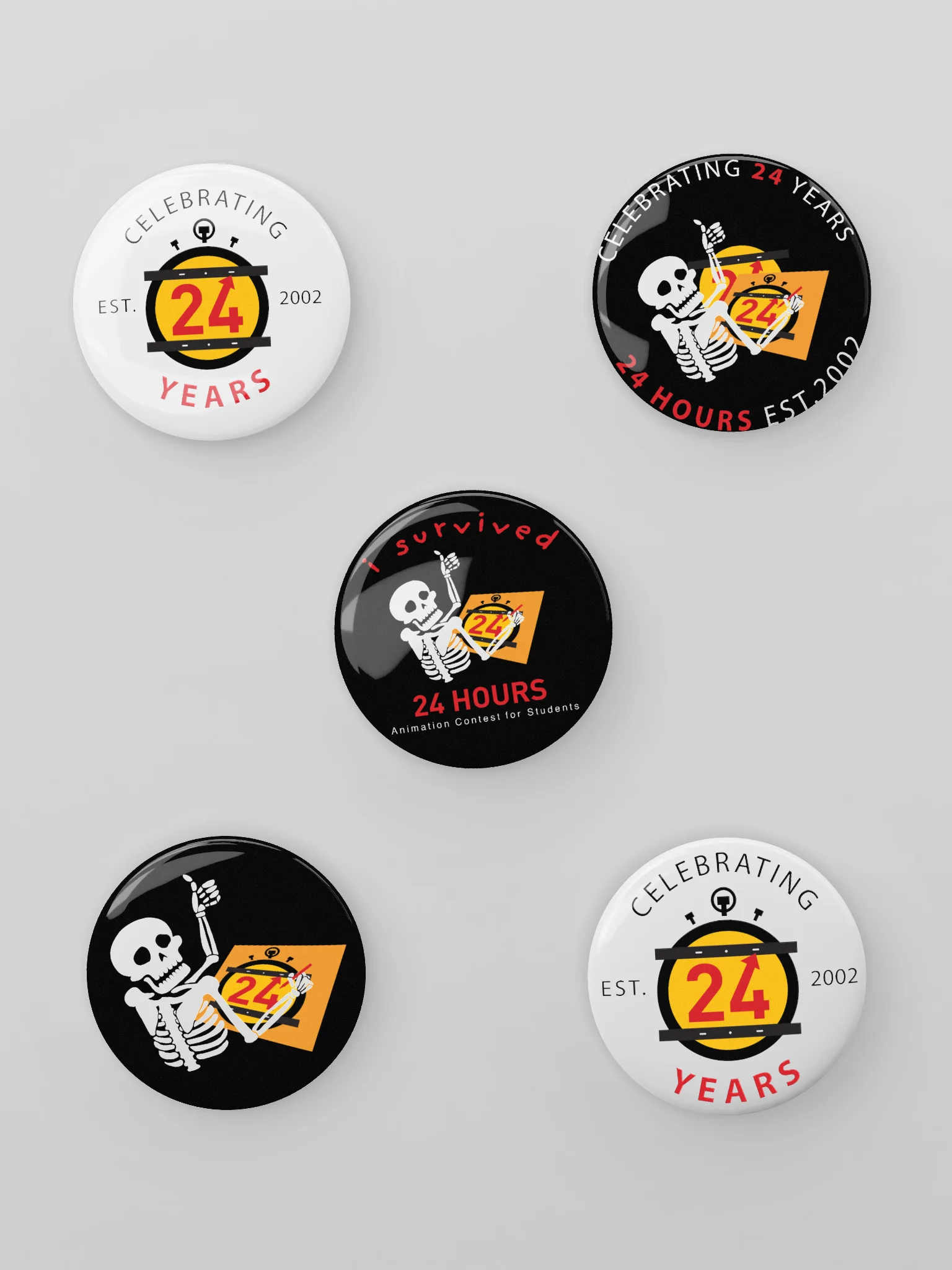 Celebrating 24 Years! Button Pins product image (1)