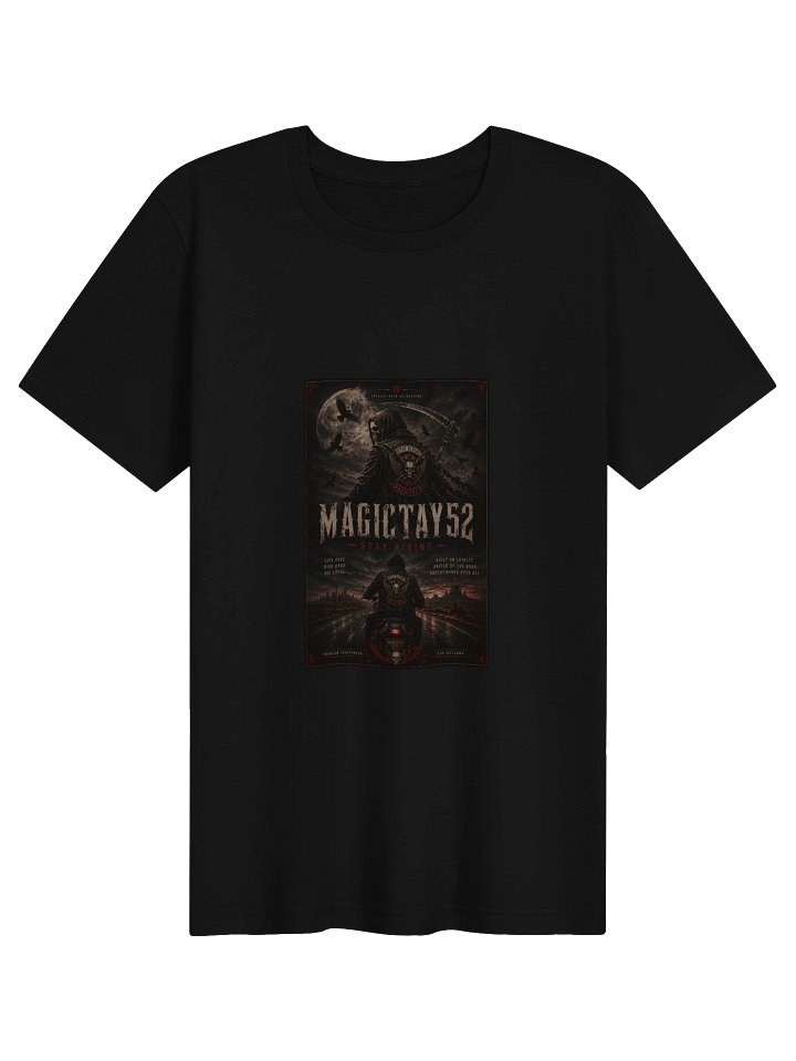 STAY RIDING — Gothic Biker Tee (MAGICTAY52) product image (1)