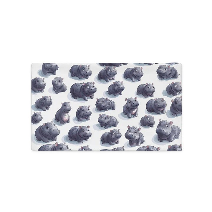 Happy Hippo Pillow Case product image (2)