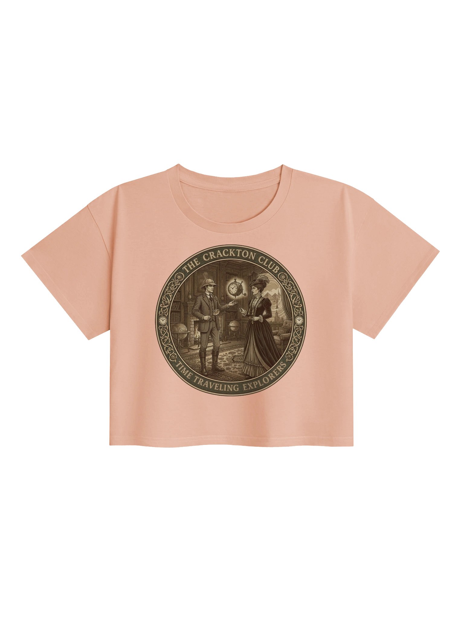“The Crackton Club – Time Traveling Explorers” – Crop Top product image (13)