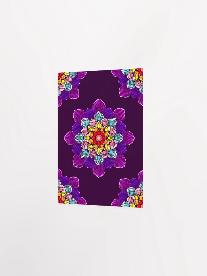 Simple Colorful Dot Mandala Enhanced Matte Paper Poster product image (10)