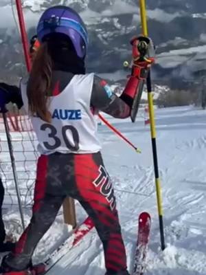 Our Nisa Ipek 🇹🇷 - GS race in Pra Loup, France #weareskiing #sheskis @atomicski #fyp #fy #foryou