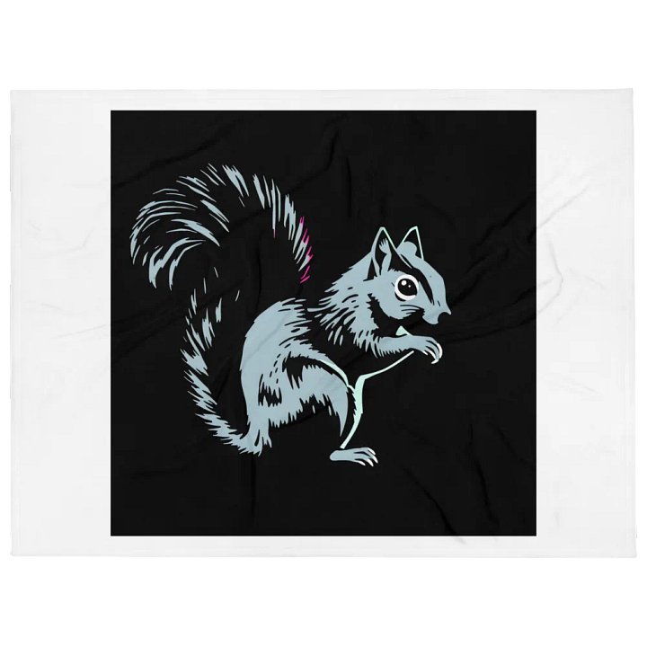 Squirrel Silhouette Throw Blanket product image (1)