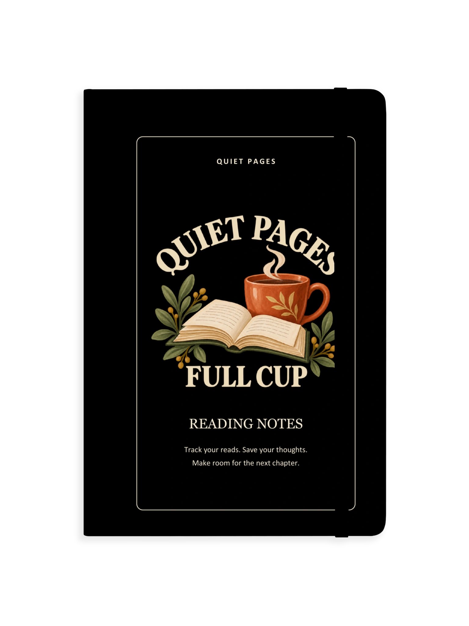 Quiet Pages Full Cup Black Hardcover Journal product image (1)
