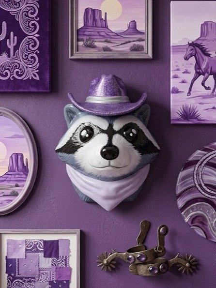 Copy of Raccoon Wall Mount (Black) product image (2)