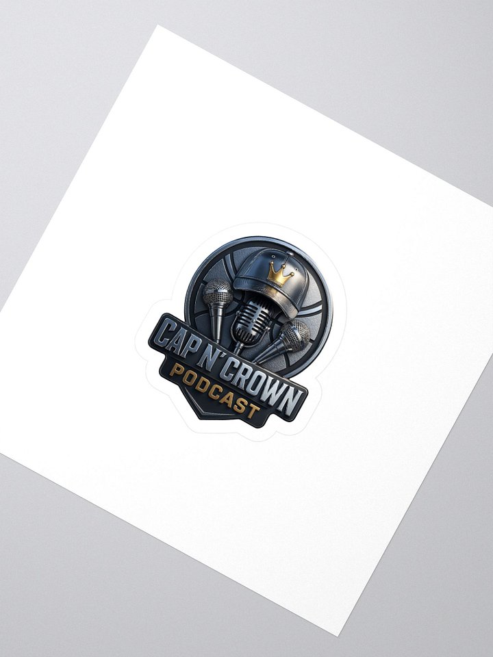 Cap N Crown Logo Sticker (Chrome) product image (2)
