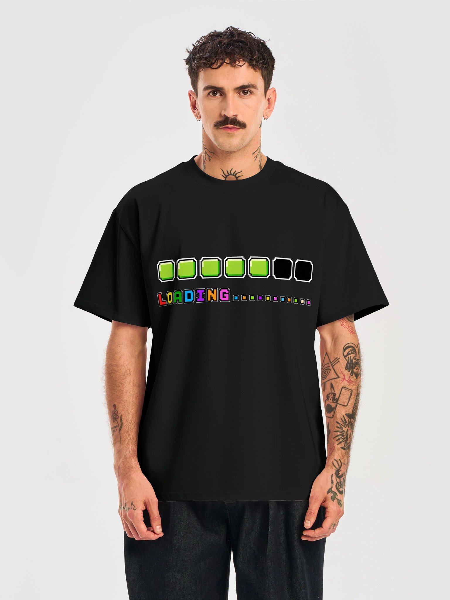 LOADING… – Pixel Mode Tee - PREMIUM product image (5)