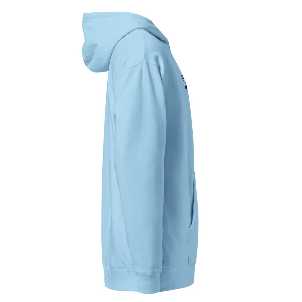 Tsuki Embroidered Hoodie - Blue product image (4)