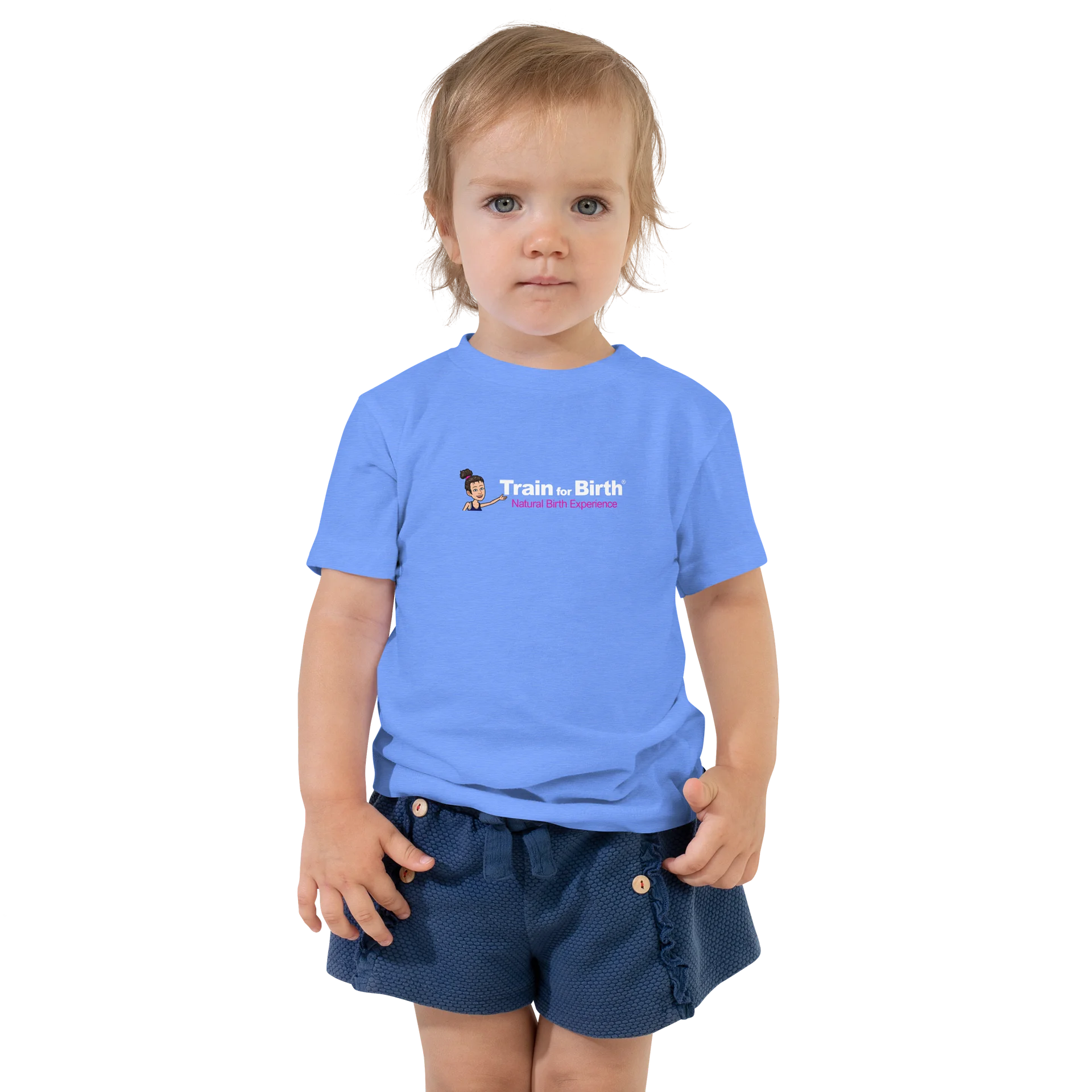 Train for Birth® Bella+Canvas Toddler Blue T-Shirt product image (1)