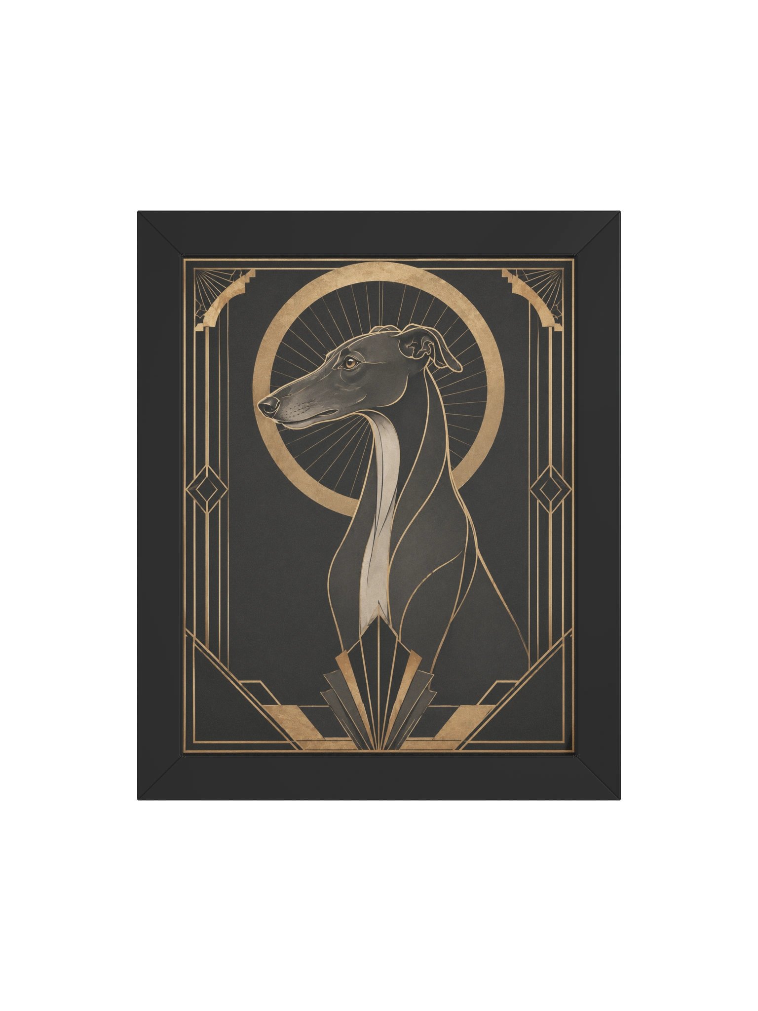 Art Deco Greyhound Elegance Poster product image (4)