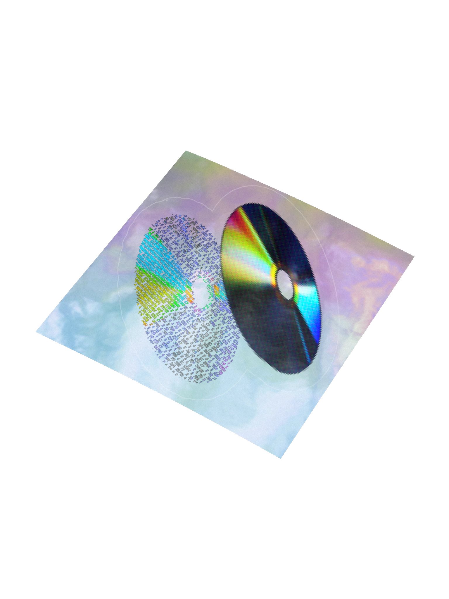 Retro Holographic CD (Sticker) product image (9)