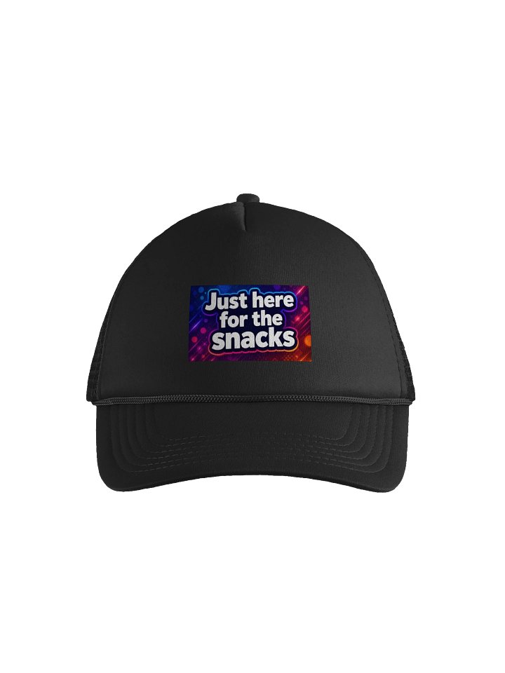 "Just Here for the Snacks" Trucker Hat product image (4)
