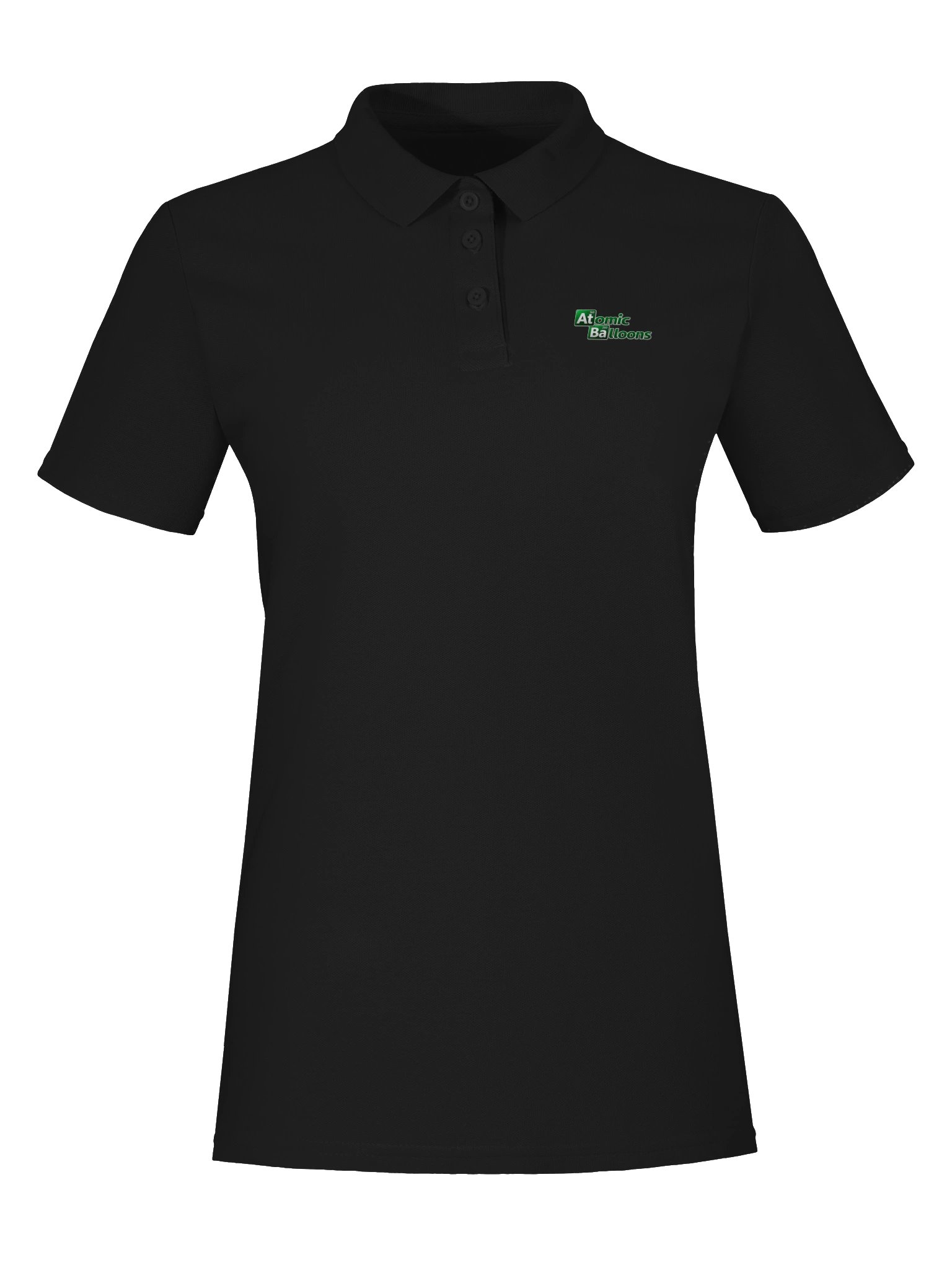 Atomic Balloons Women’s Crew Polo — Black product image (7)
