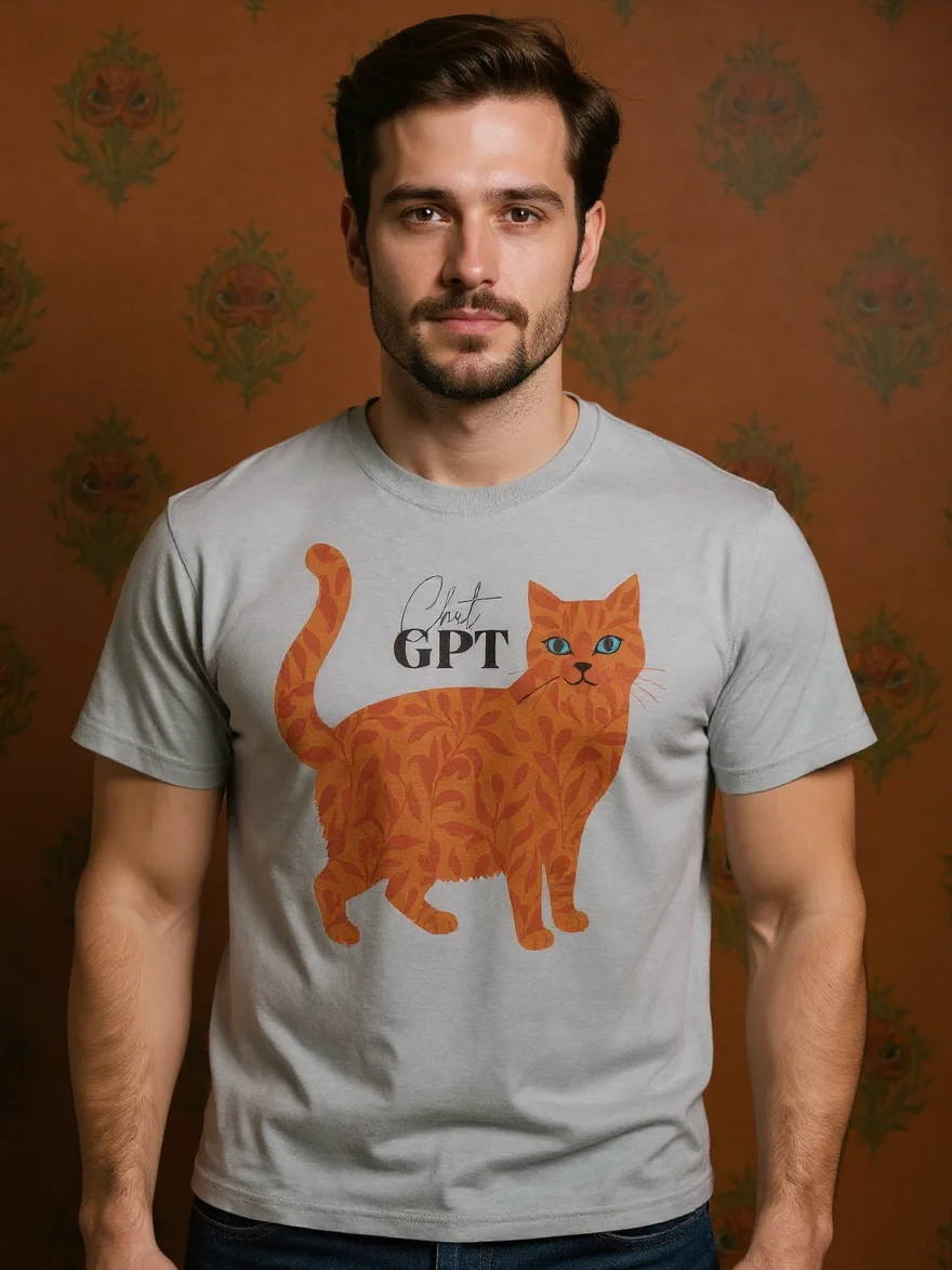 Leafy Feline Comfort Tee product image (6)