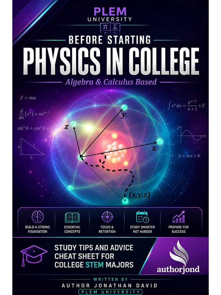 Before Starting Physics in College | Algebra and Calculus Based product image (1)