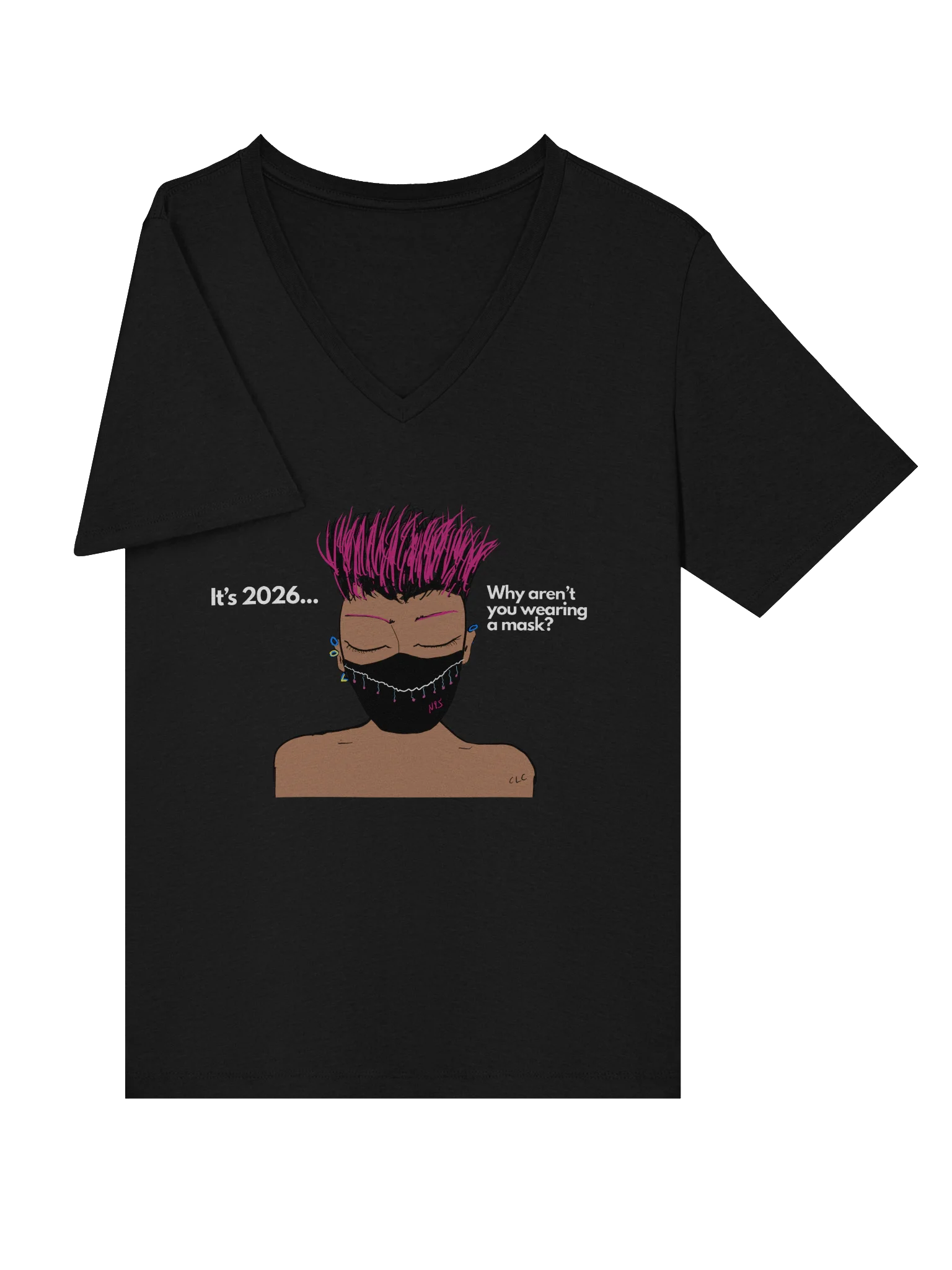 The Real Question v-neck tee product image (25)