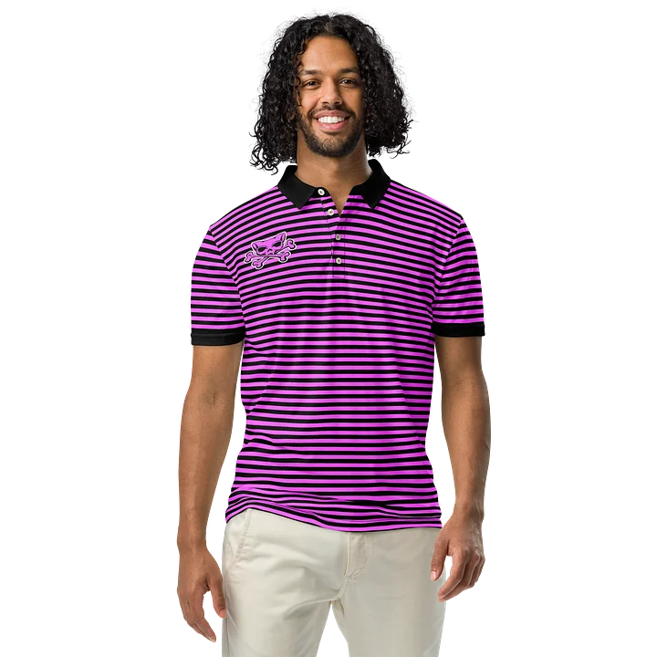Pink and Blaque Kat Skull Polo product image (1)