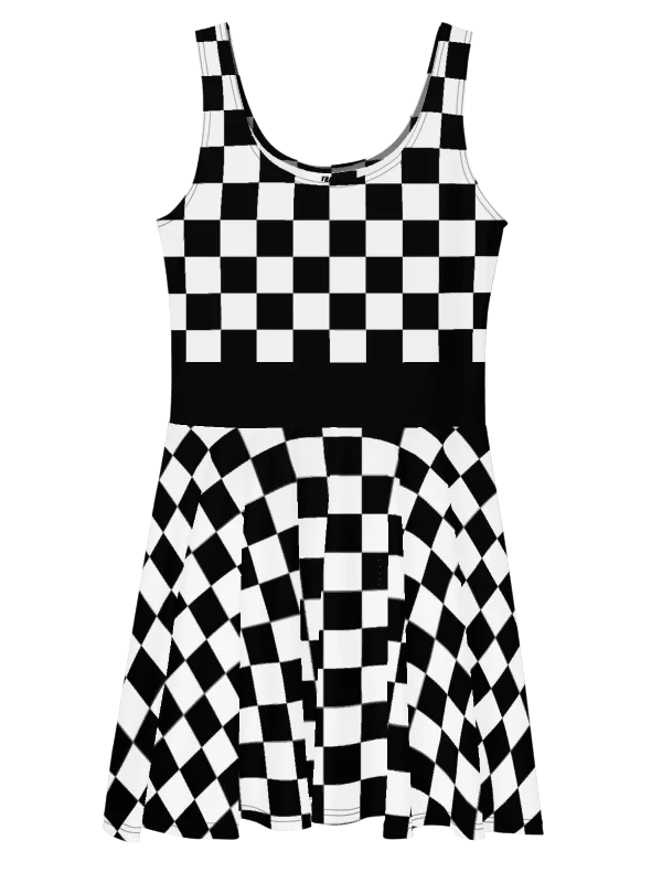 Checkered Skater Dress product image (1)