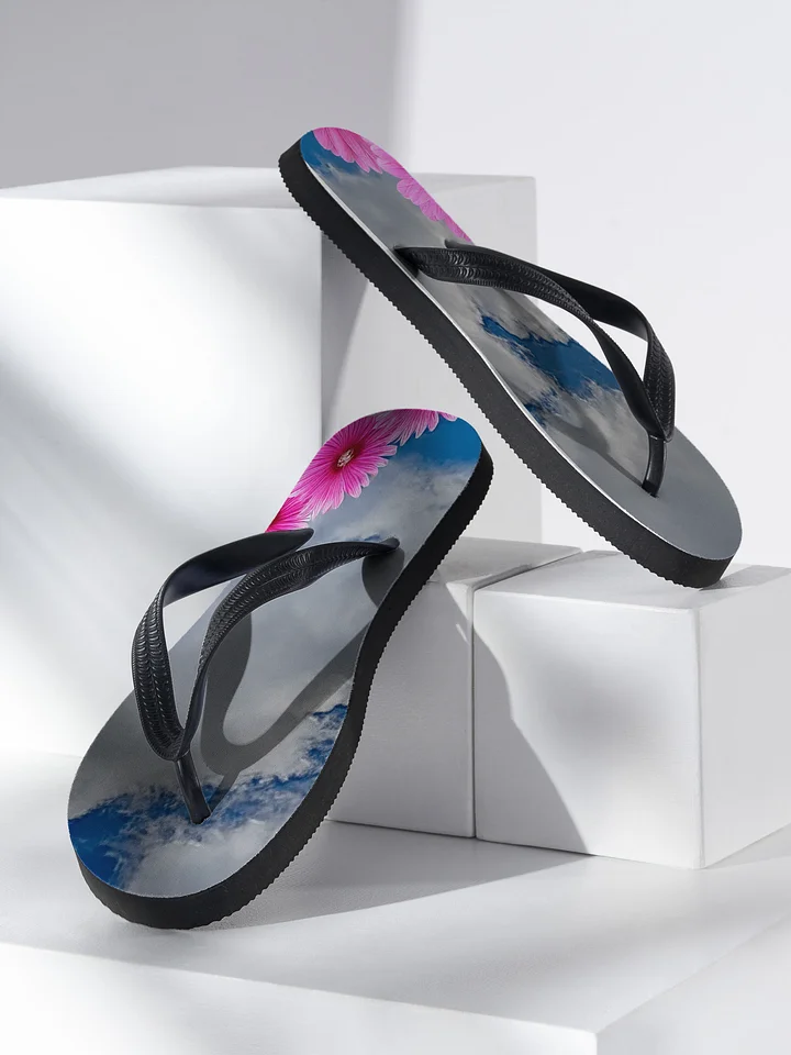 Sky Floral Footprints Flip-Flops product image (2)