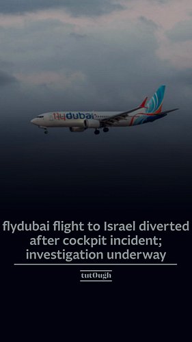 🇮🇱A flydubai flight from Dubai to Tel Aviv made an emergency landing in Tabuk, Saudi Arabia on Wednesday (30 Sep), after a vi...