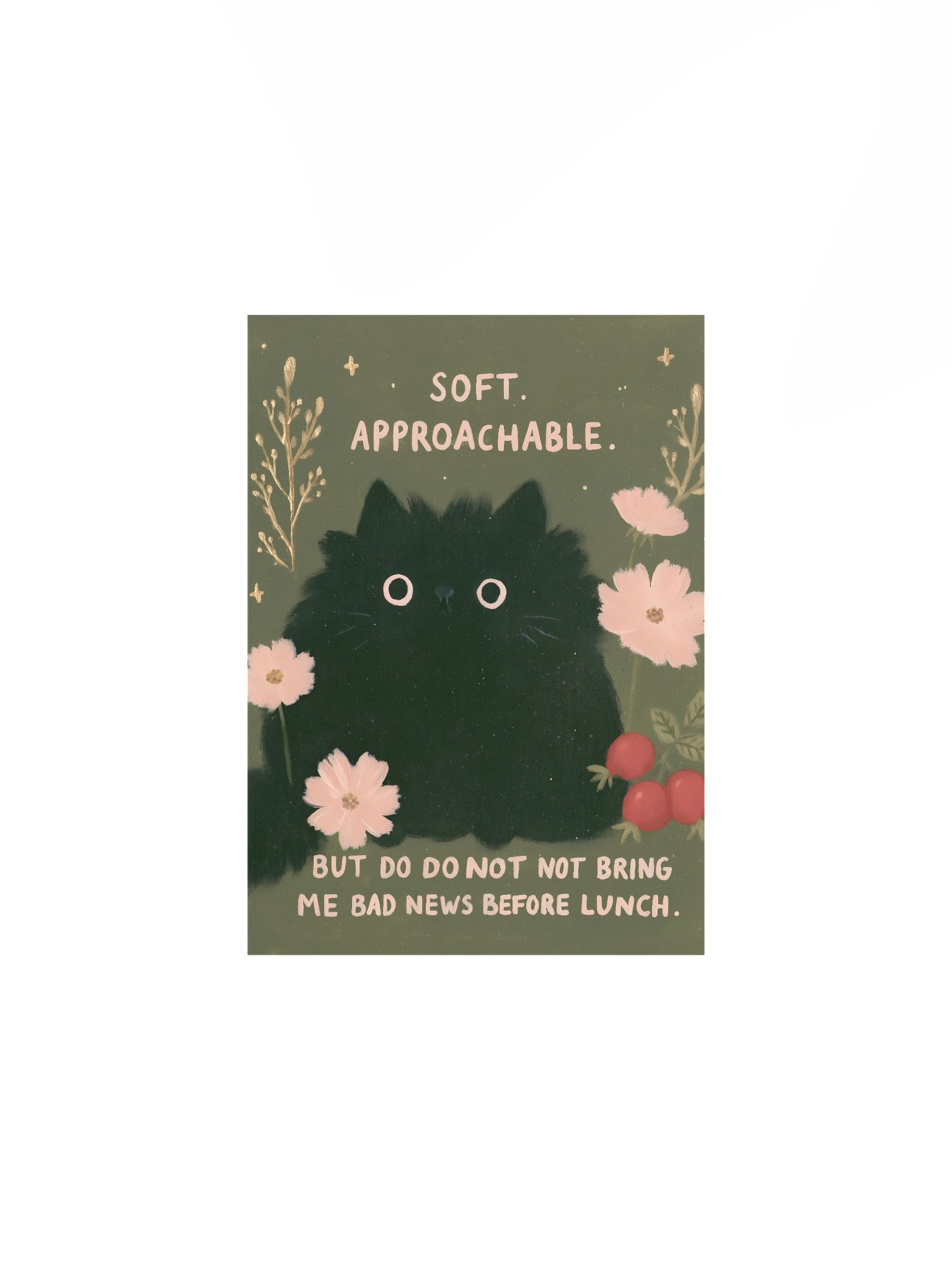 Soft. Approachable. Cat Poster product image (1)