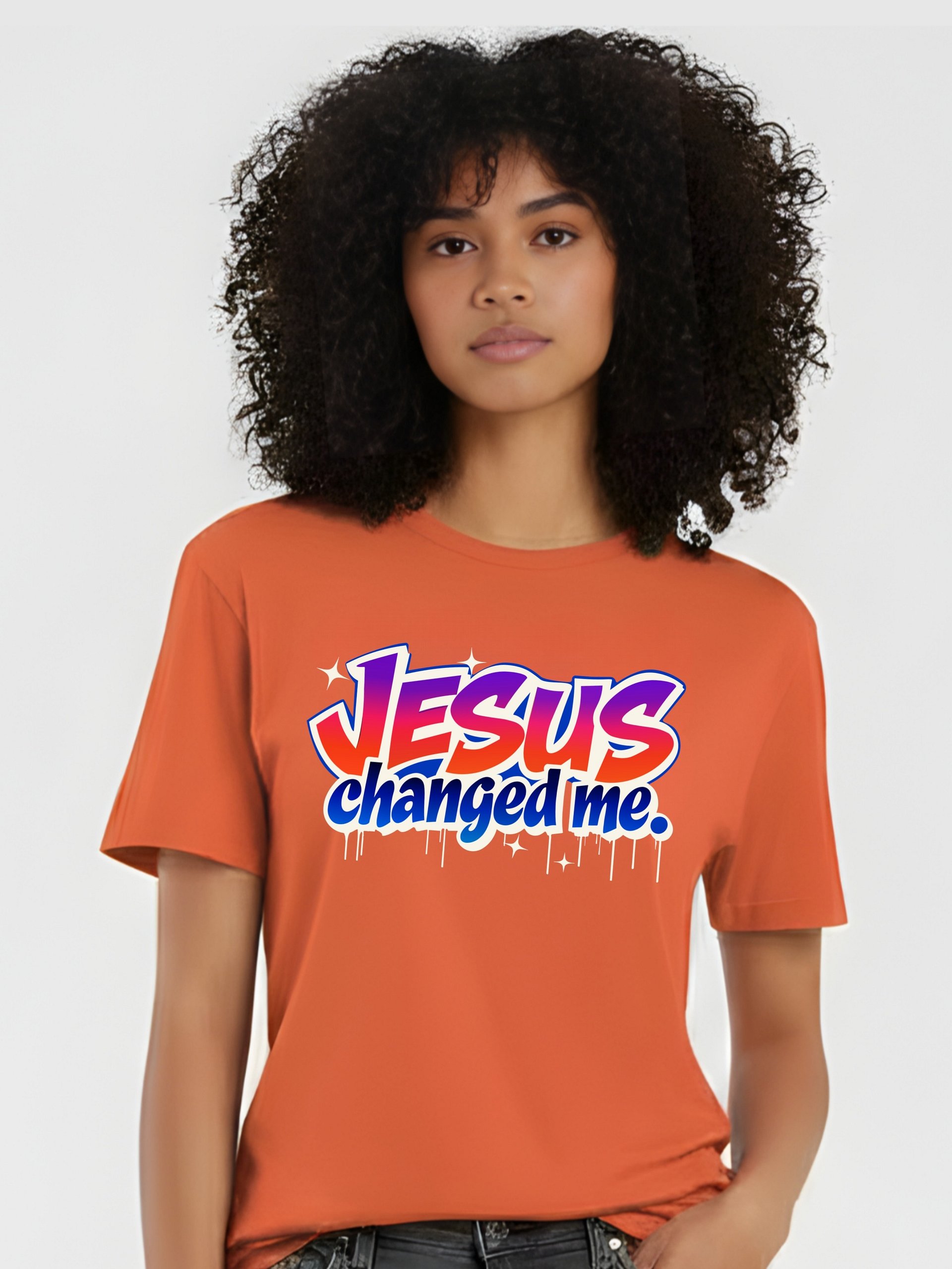 Jesus Changed Me Graffiti T-shirt product image (90)