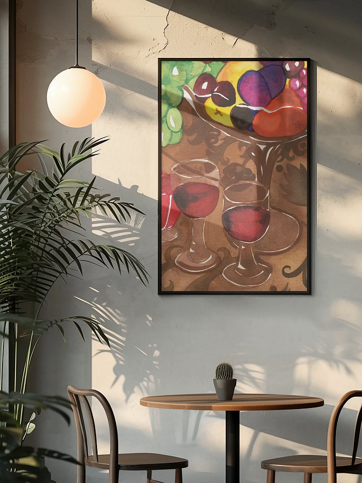 Wine And Fruits Art Print product image (1)