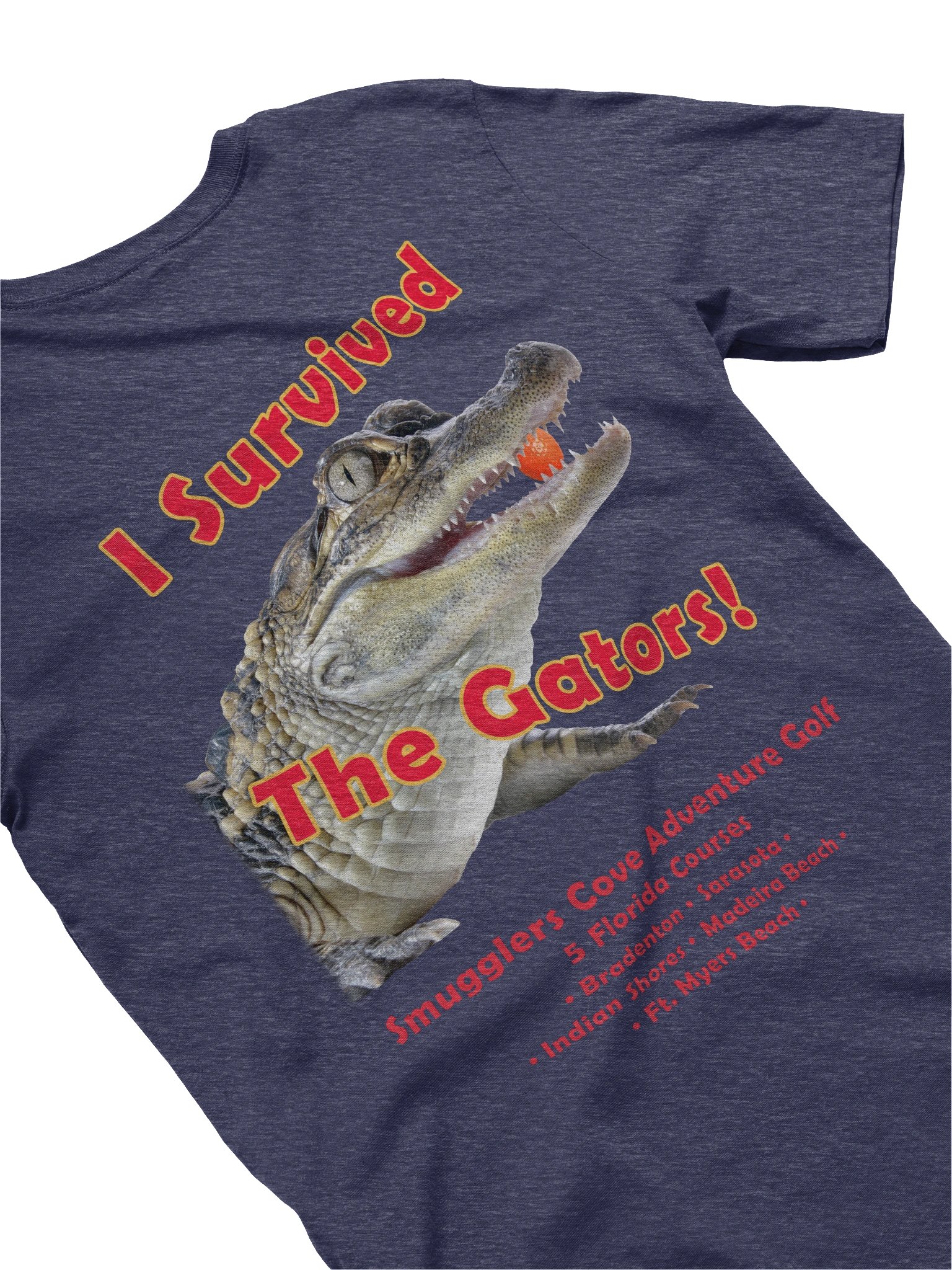 "I Survived the Gators" Cotton Tee - Back Graphic product image (35)