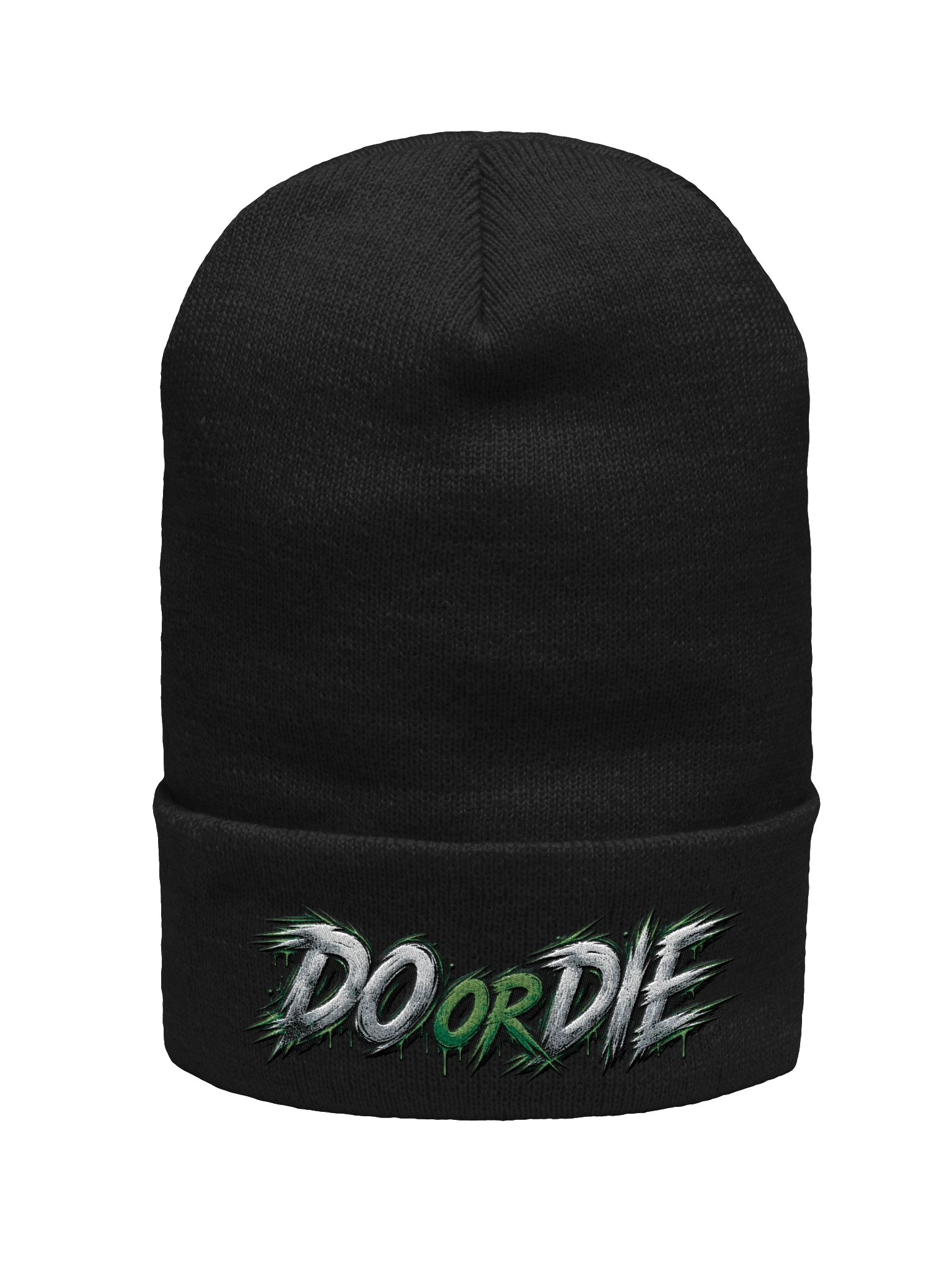 DO OR DIE Graffiti Cuffed Beanie - Green product image (12)