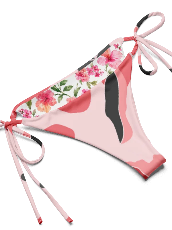 Outer Banks Sarah Cameron Pink Floral String Bikini Set product image (9)