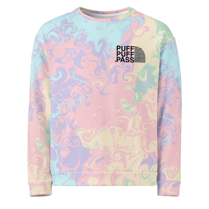 Puff Puff Pass High-Dye Pastel Sweatshirt product image (1)
