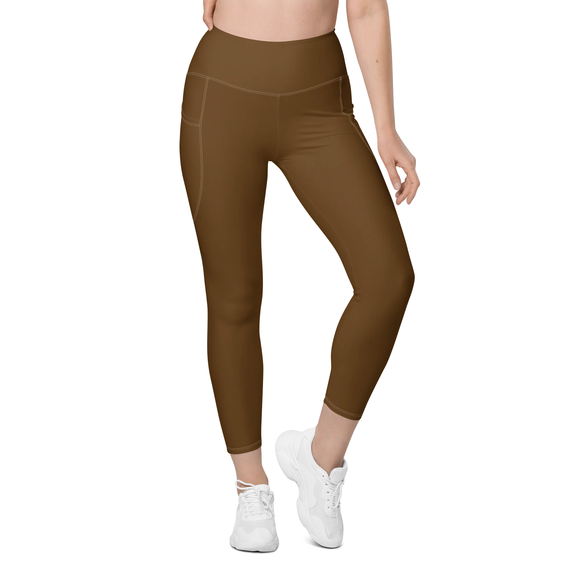 Brown Leggings with Pockets product image (2)