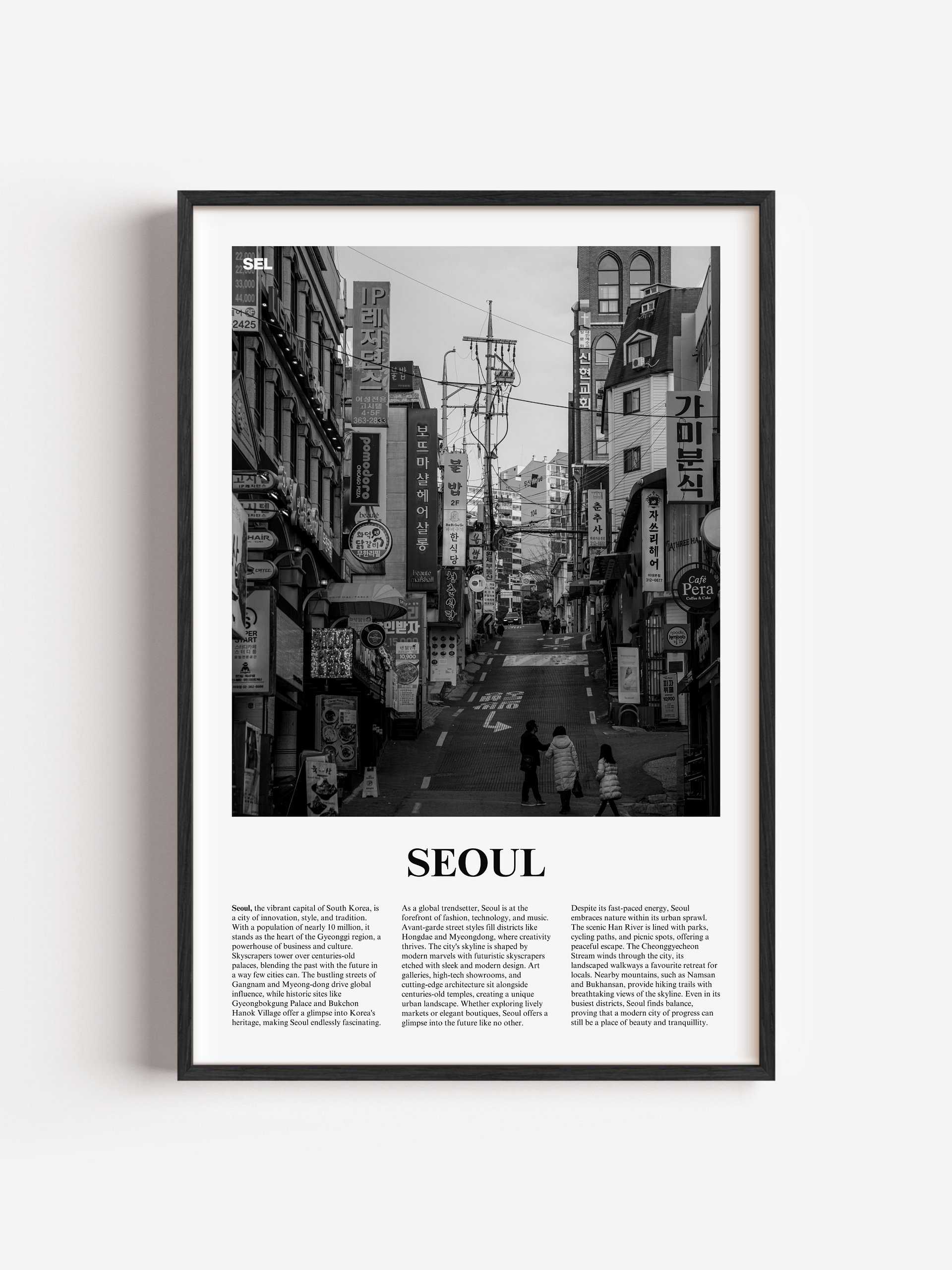 Seoul 05 Newspaper Poster | Framed product image (1)