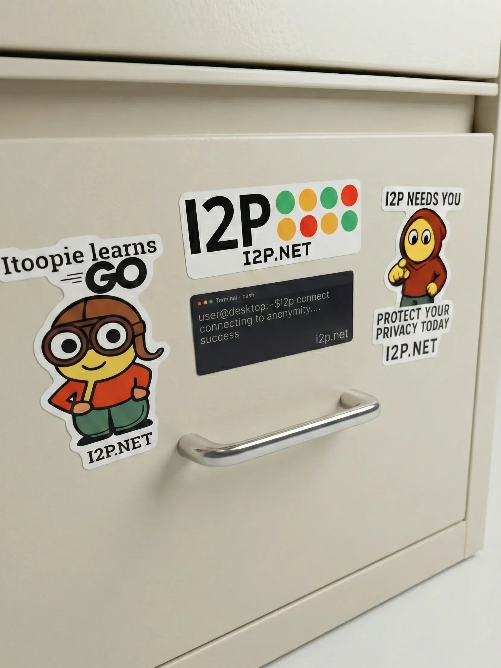I2P Sticker Pack (4-Pack) product image (1)