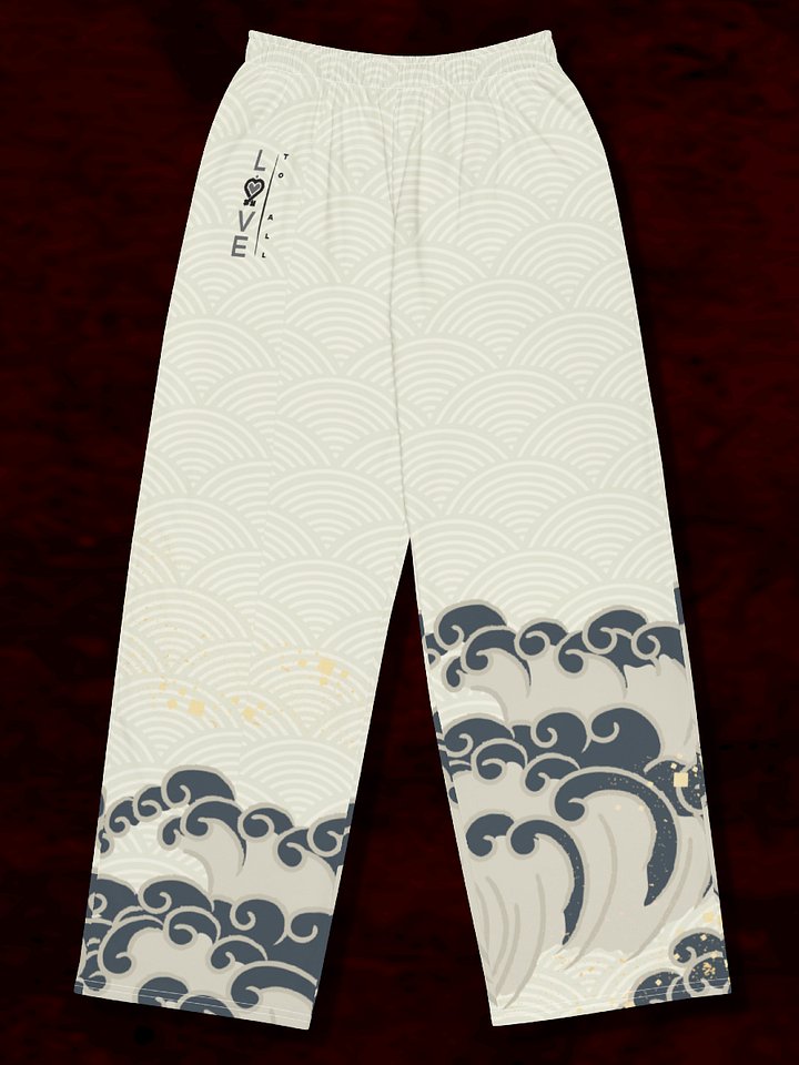 L2A 2025 Beige Wave Wide Leg Unisex Pants product image (1)