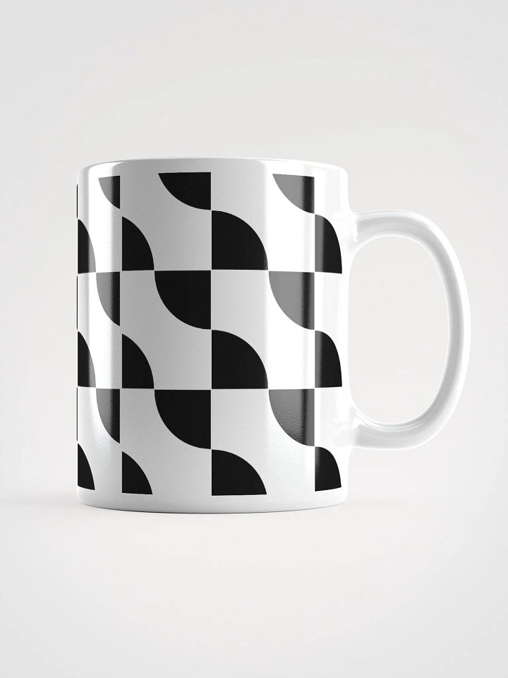 Sliced Circles Within Rectangles Pattern Design Mug product image (1)