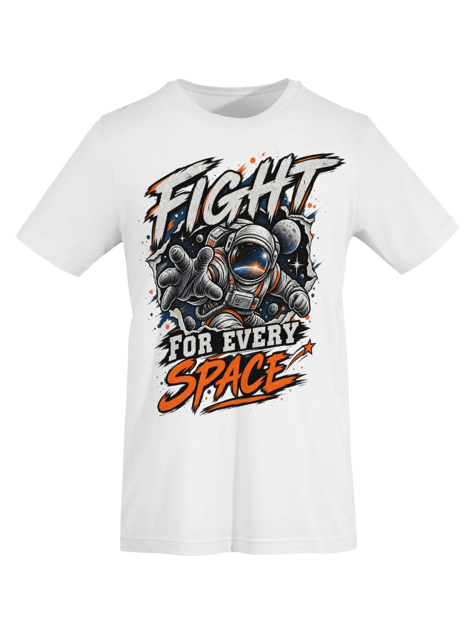 Fight For Every Space - Astronaut Motivational Graphic Tee product image (37)