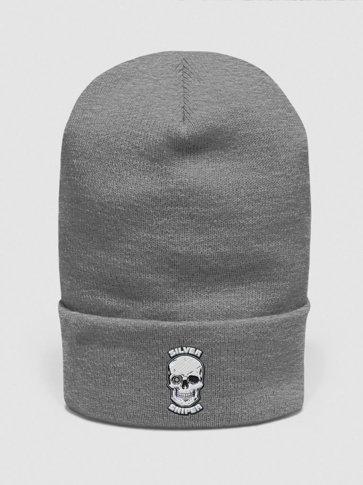SILVER SNIPER Logo Beanie- Grey product image (1)