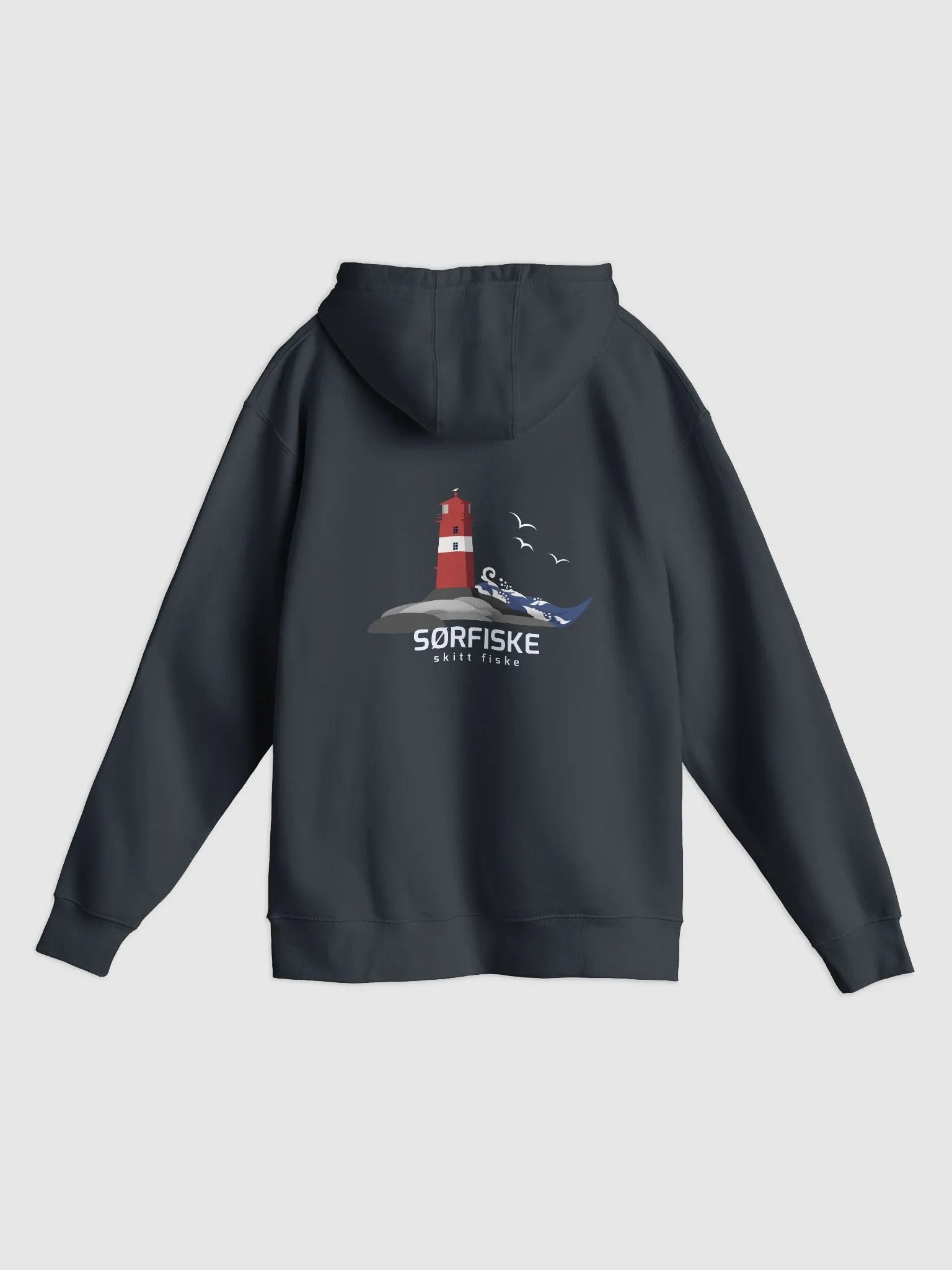 Sørfiske Genser Navy Blå - Liten & Stor Logo product image (2)