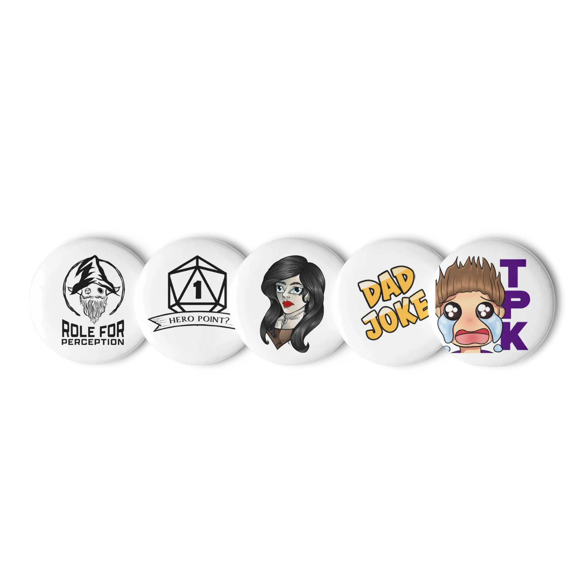 🎲 Role for Perception Pin Set – Pack of 5 product image (3)