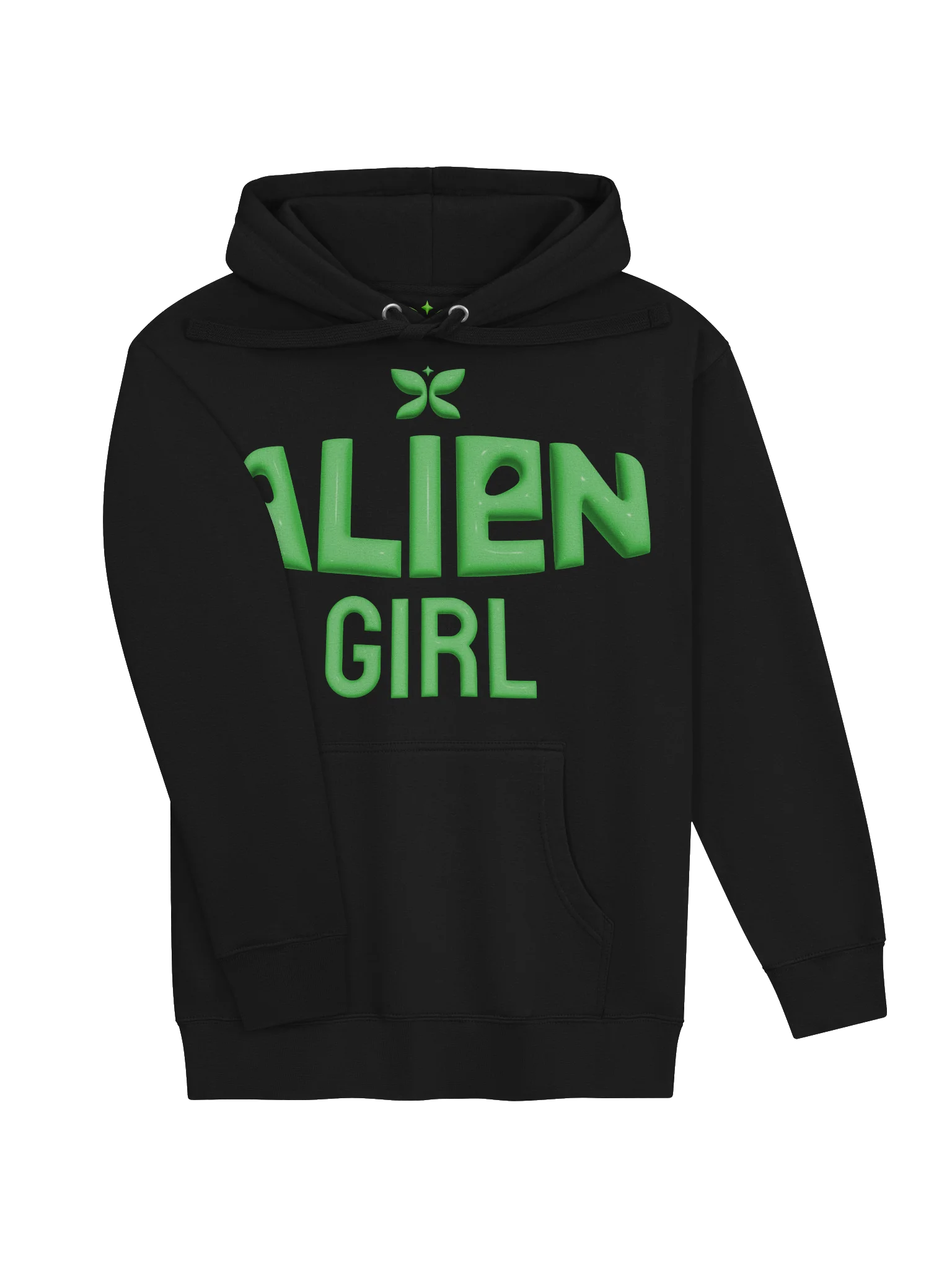 Alien Girl Green Gothic Hoodie product image (3)