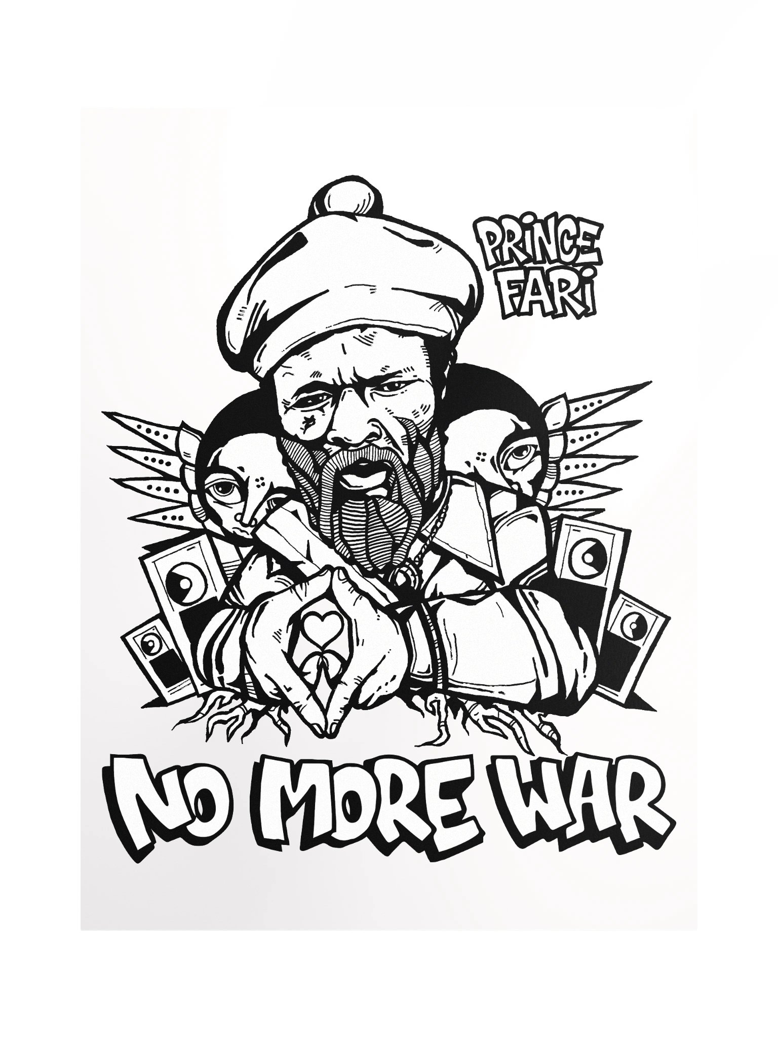 Prince Far I Poster by RasTerms37 (Black White) product image (1)