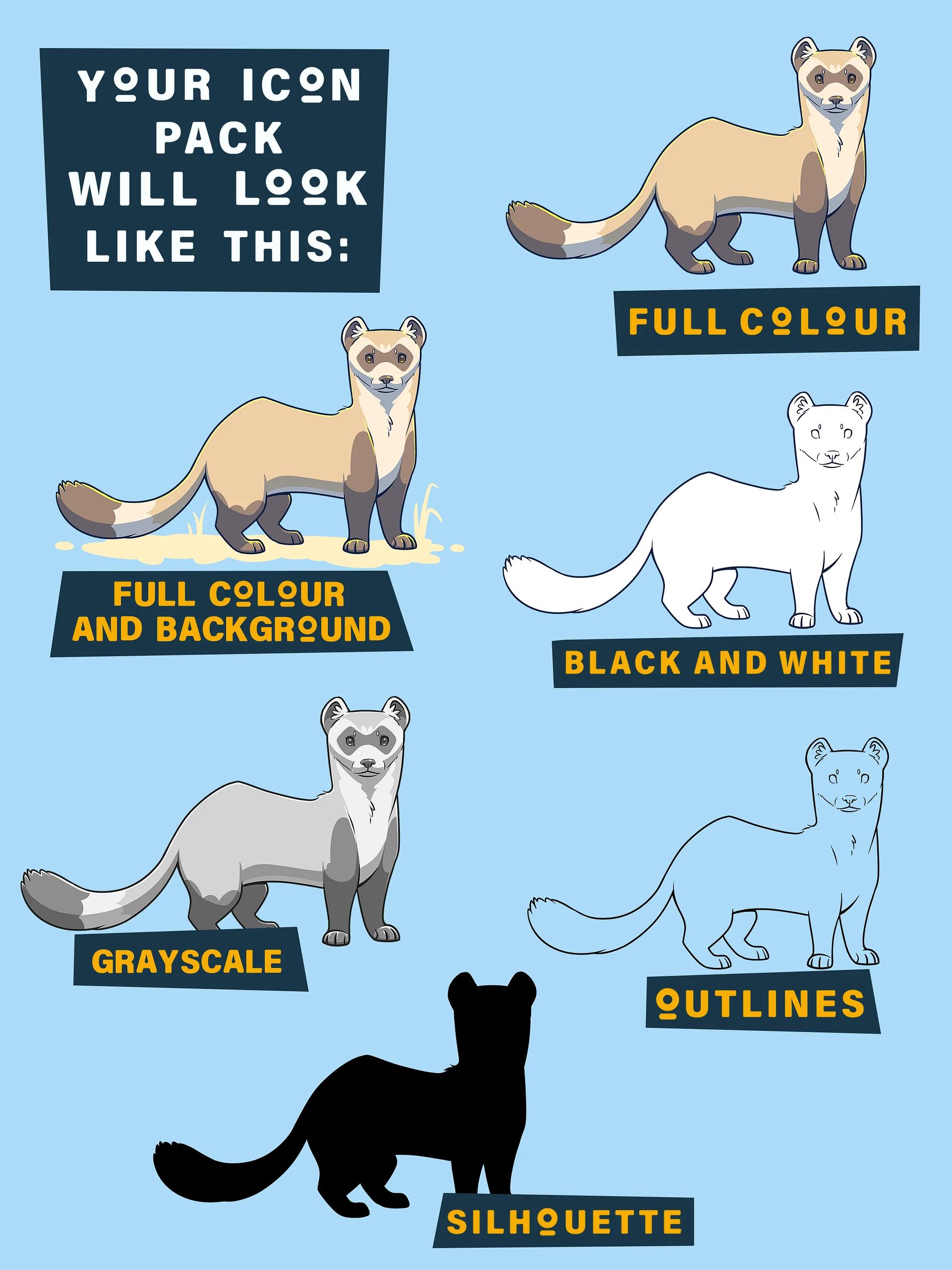 Animals of the Navajo Nation - Icon Pack product image (6)