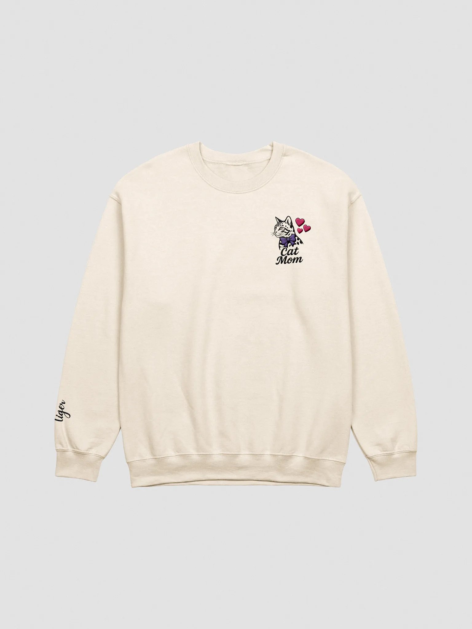 CAT MOM / SWEATSHIRT / EMBROIDERED! product image (3)
