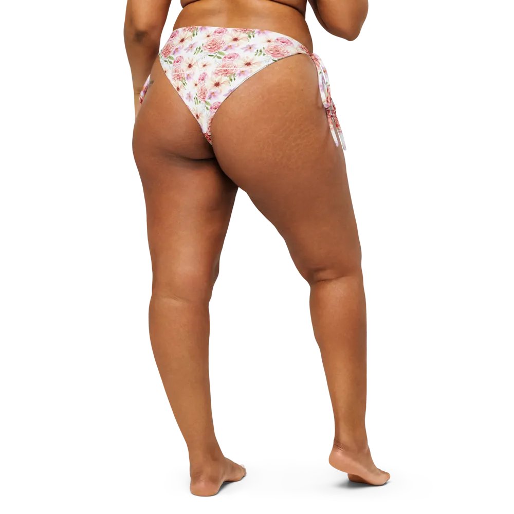 Watercolour Floral Pattern String Bikini Bottom - v2 product image (2)